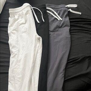Kids' Classic Black, Gray, and White Joggers